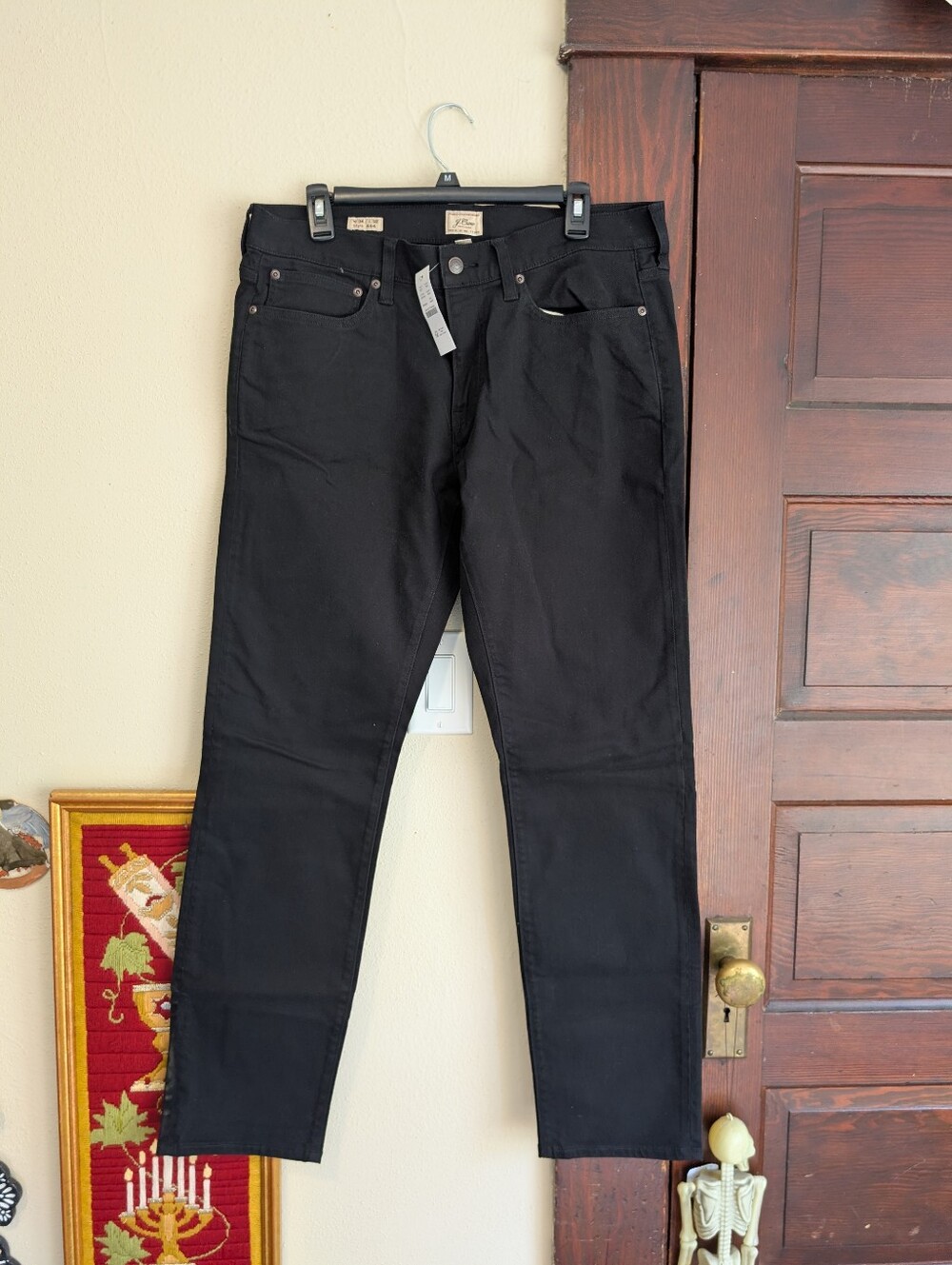 J Crew 484 Slim-fit Bergen Five-pocket Pant In Black‎ 34x32 NEW WITH TAGS